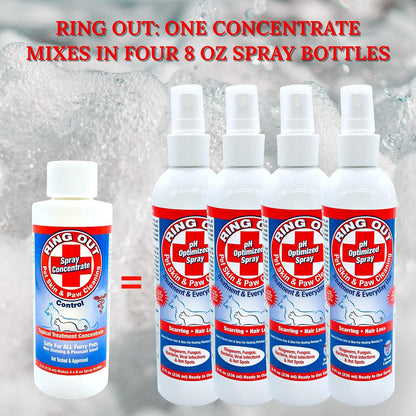 Ring Out for Pets: Control & Help Ringworm | Clean Pets Skin & Paws | Recovery &